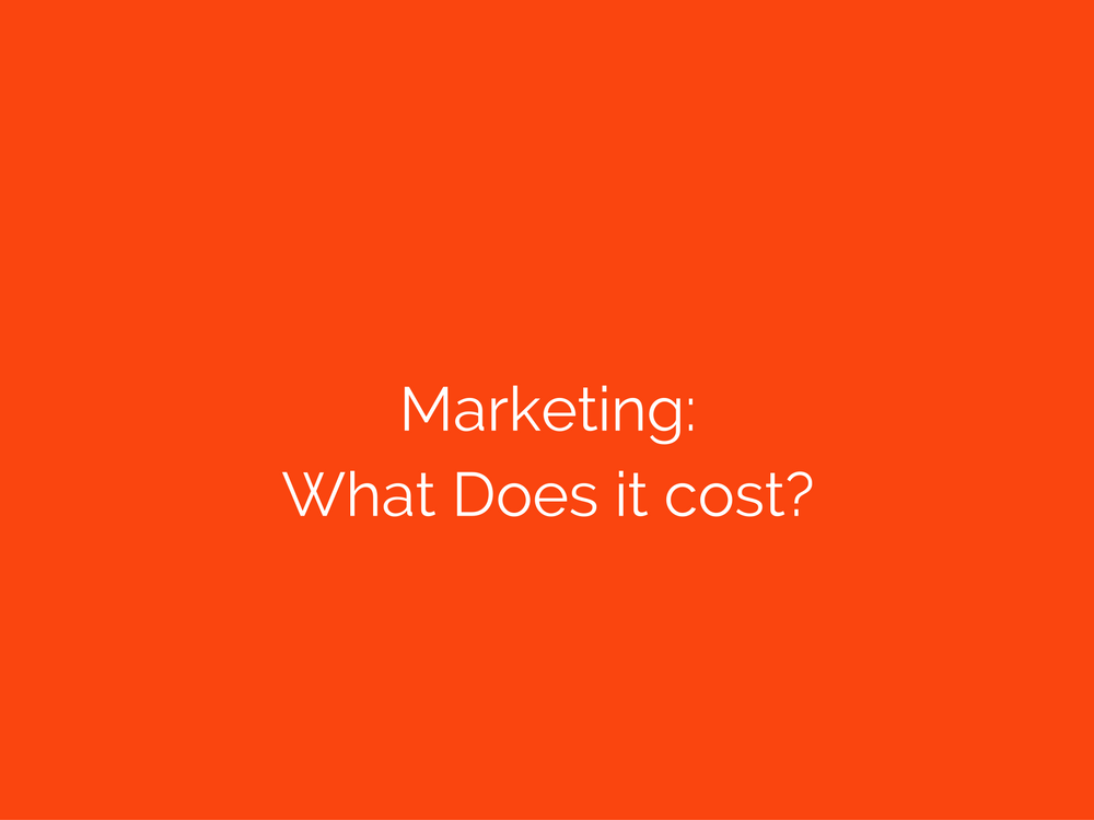 What should your marketing cost?